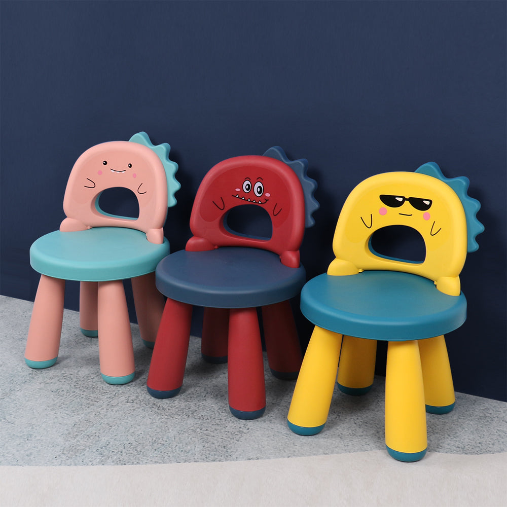 iZEL Kids Dino Fun Kids Chair – Colourful and Sturdy, Anti-Slip Children's Chairs