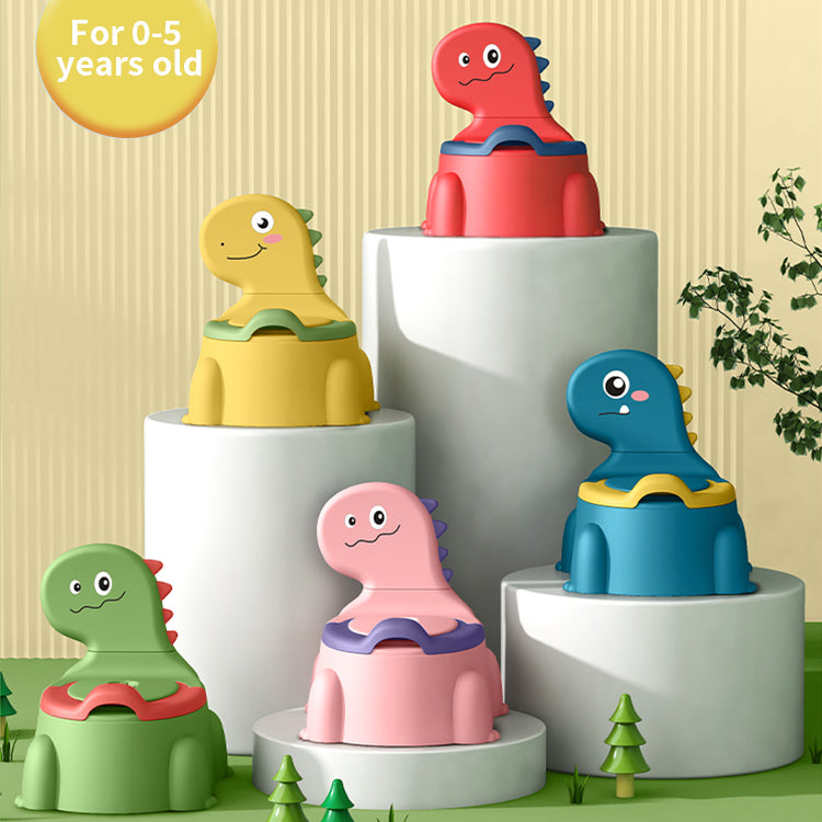 iZEL Kids Dino Buddy Toddler Potty Training Seat - Fun and Comfortable Dinosaur Potty Chair
