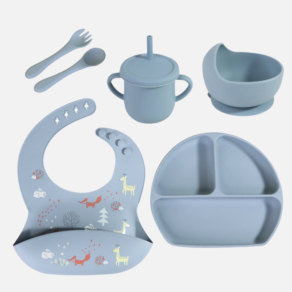 Complete Silicone Kids Feeding Set