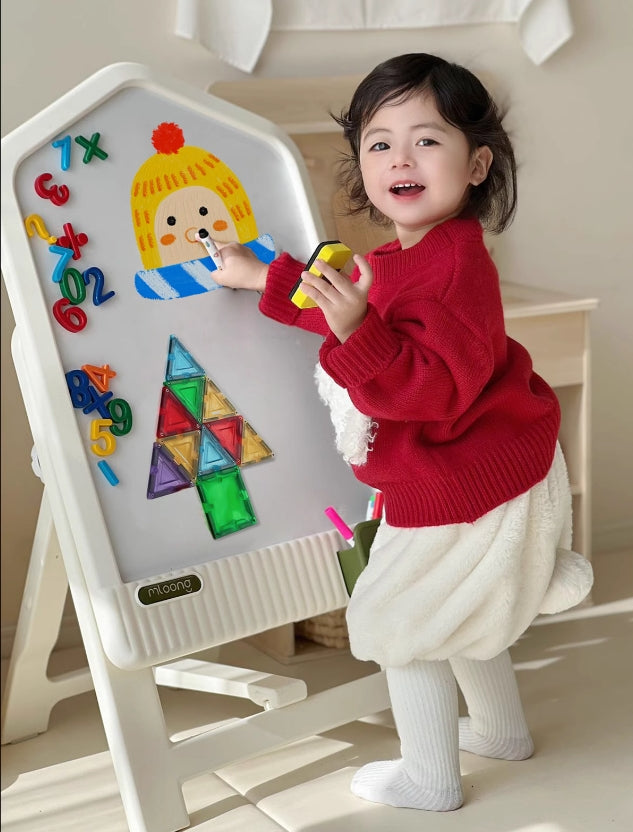 iZEL Kids Magic House Adjustable Drawing and Learning Board for Kids